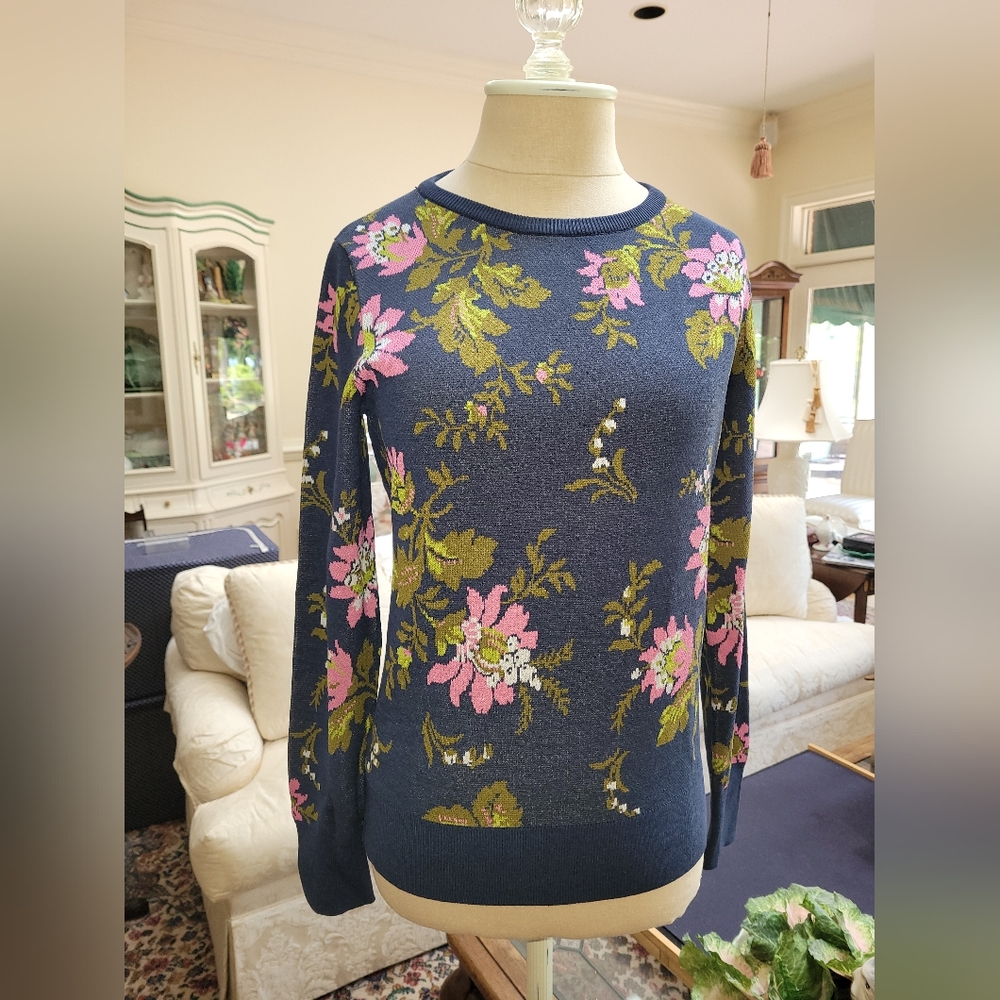 NWOT Ann Taylor floral sweater Sz PS